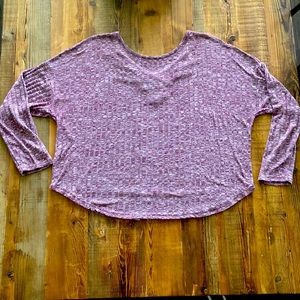 Light weight top with partial open back detail.